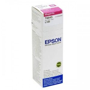 EPSON ΜΕΛΑΝΙ T66434A MAGENTA IN BOTTLE (70ML) DYE COLOUR INK