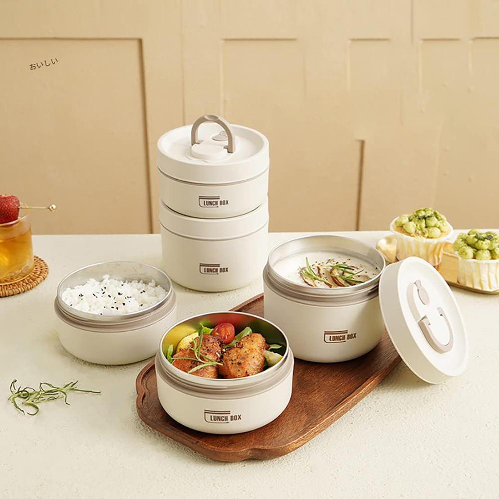 ΣET 2 LUNCH BOX INOX & ΘΕΡΜΙΚΗ ΤΣΑΝΤΑ 1040ML - Image 2