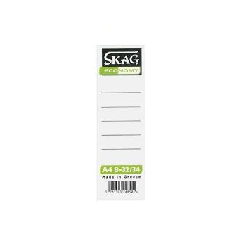 ΕΤΙΚΕΤΕΣ ΧΑΡΤΙΝΕΣ SKAG ECONOMY 8/32 100 ΤΕΜ.