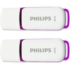 PHILIPS SNOW 2-PACK 64GB USB 2.0 STICK ΜΩΒ 2ΤΕΜ