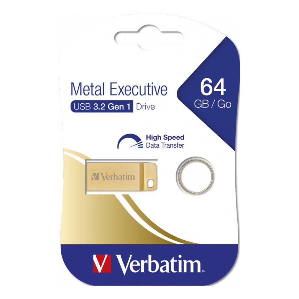 VERBATIM METAL EXECUTIVE 64GB USB 3.0 STICK ΧΡΥΣΟ