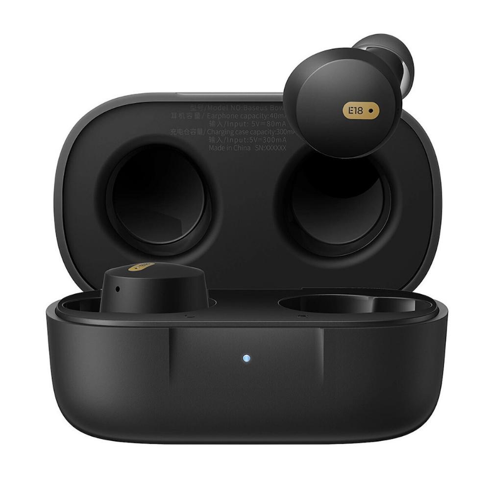 BASEUS EARPHONES TWS BOWIE E18 ΜΑΥΡΟ