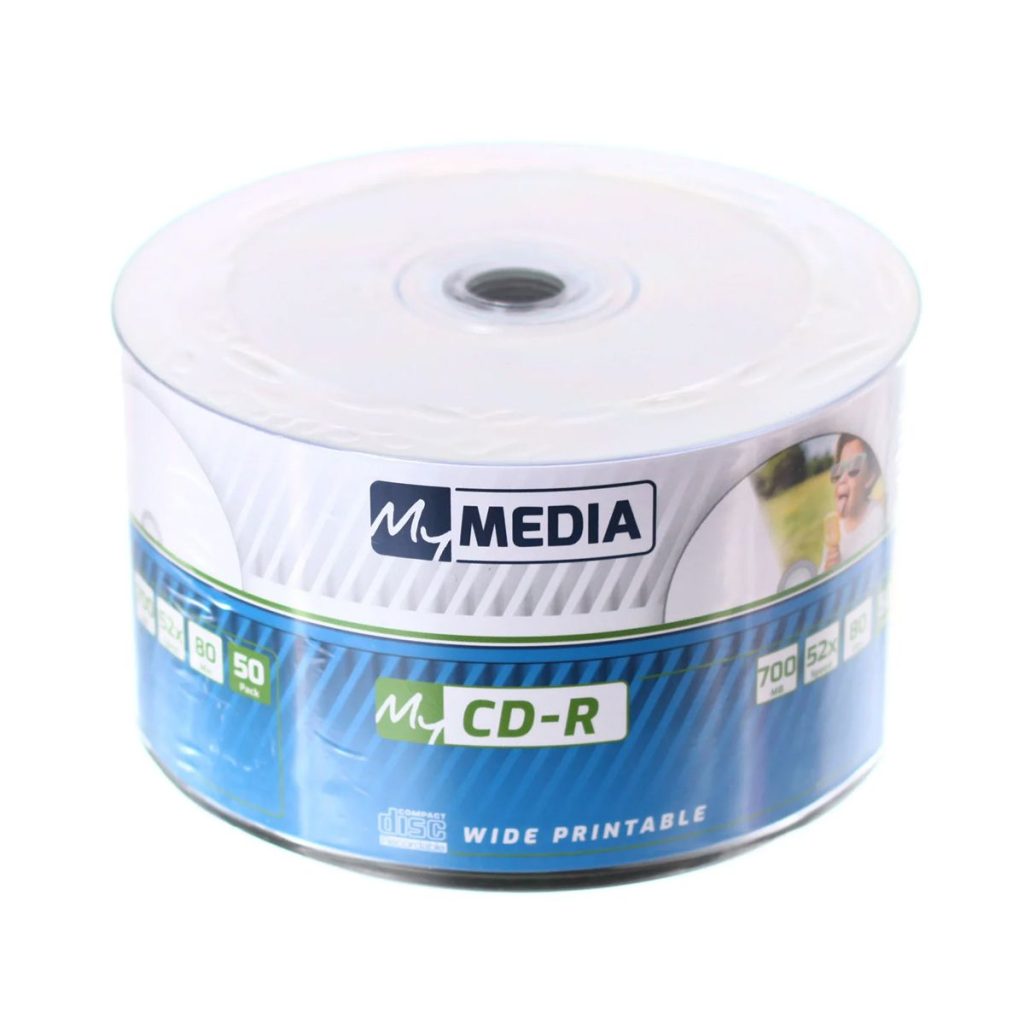 CDR 52X 50PK WRAP 700MB - WIDE  PRINTABLE (BY VERBATIM)