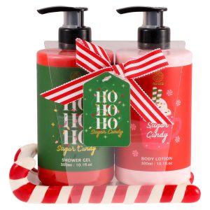 AURORA XMAS SUGAR GANDY ΣΕΤ ΔΩΡΟΥ ΜΕ ΕΚΛΗΘΡΟ,ΑΦΡΟΛΟΥΤΡΟ & BODY LOTION 300ML