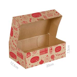 ΚΟΥΤΙ ΚΡΑΦΤ COURIER CHRISTMAS 20Χ12,5Χ7,5CM ΣΕΤ/10
