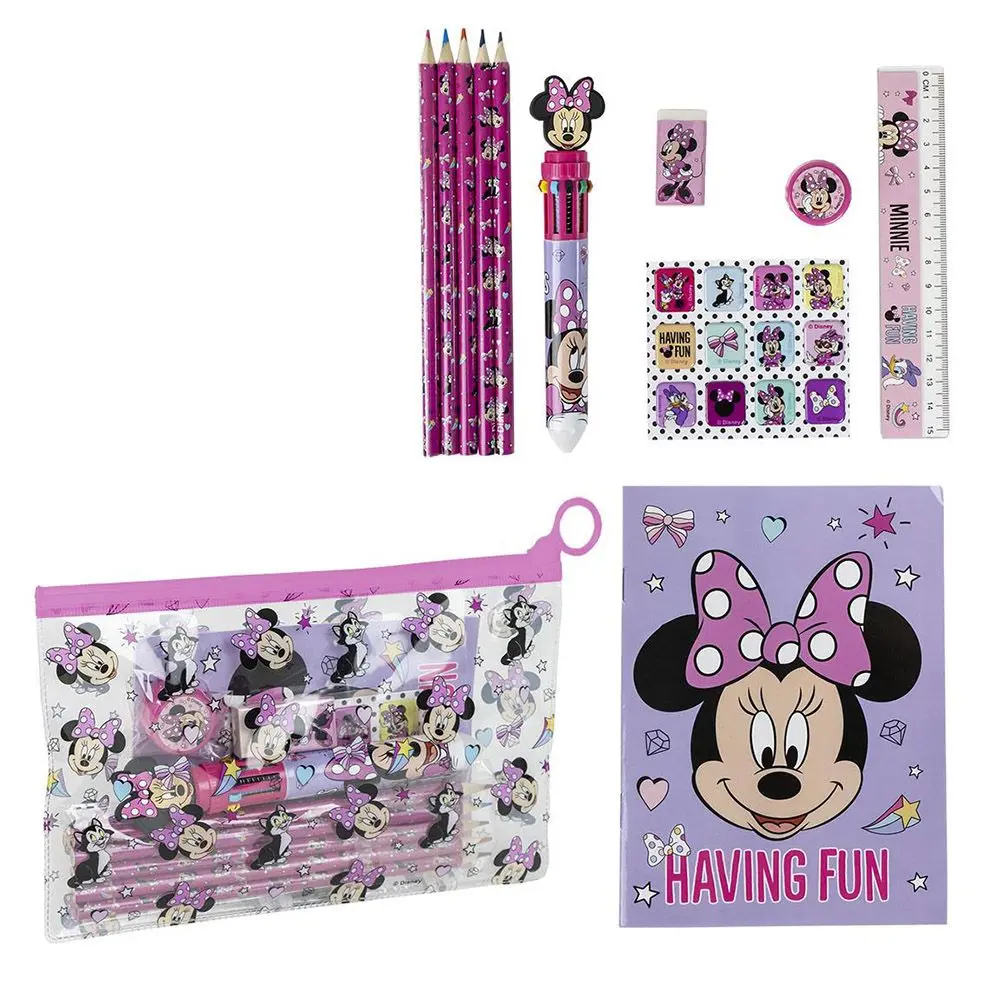 ΣΟΥΠΕΡ ΣΧΟΛΙΚΟ ΣΕΤ ΜΕ 12 ΕΙΔΗ ΓΡΑΦΗΣ DISNEY MINNIE MOUSE