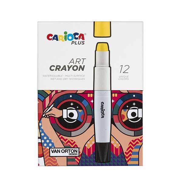 CARIOCA PLUS ART CRAYON 12 ΧΡΩΜΑΤΑ ΥΨΗΛΗΣ ΚΑΛΥΨΗΣ