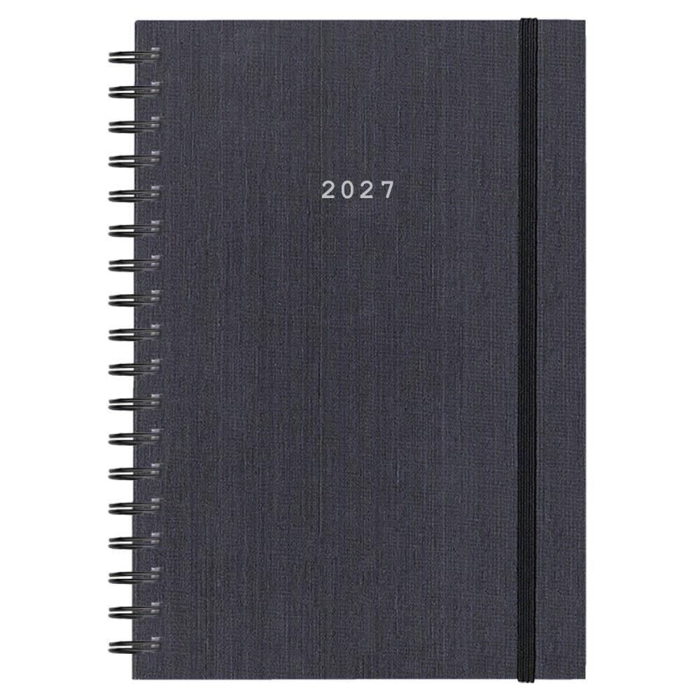 ΗΜΕΡΟΛΟΓΙΟ 2027 FABRIC PLUS ΗΜΕΡΗΣΙΟ ΣΠΙΡΑΛ ΓΚΡΙ 17Χ25ΕΚ