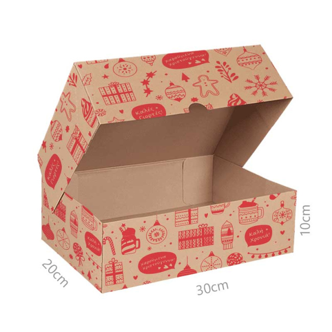 ΚΟΥΤΙ ΚΡΑΦΤ COURIER CHRISTMAS 30Χ20Χ10CM