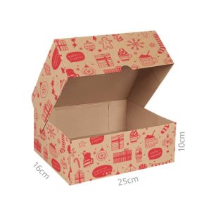 ΚΟΥΤΙ ΚΡΑΦΤ COURIER CHRISTMAS 25X16X10CM ΣΕΤ/10