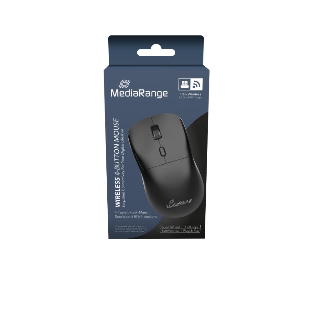 MEDIARANGE OPTICAL MOUSE 3-BUTTON WIRELESS MUOS209