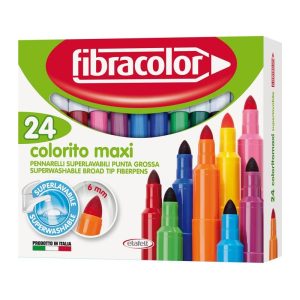 ΜΑΡΚΑΔΟΡΟΙ FIBRACOLOR COLORITO ΜΑΧΙ 24ΤΕΜ