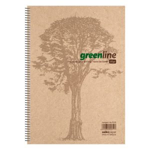ΤΕΤΡΑΔΙΟ ΣΠΙΡΑΛ GREENLINE 21X29 5ΘΕΜ 250ΣΕΛ