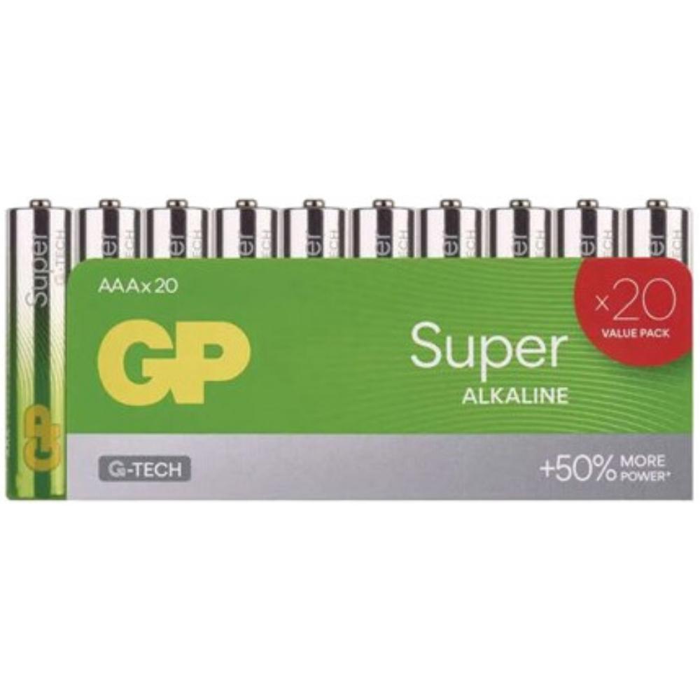 ΜΠΑΤΑΡΙΕΣ GP SUPER ΑΛΚΑΛΙΚΕΣ G-TECH LR6 / AAΑ 20ΤΜΧ (GPB20951)