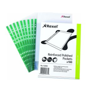 ΖΕΛΑΤΙΝΕΣ REXEL 12265 ΕΝΙΣΧMEΝΕΣ GREEN CLEAR TOP 100ΤΕΜ