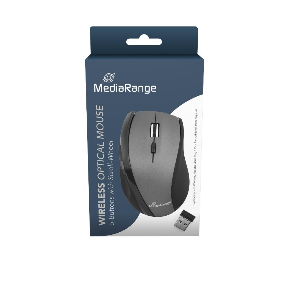 MEDIARANGE WIRELESS MOUSE OPTICAL MROS203
