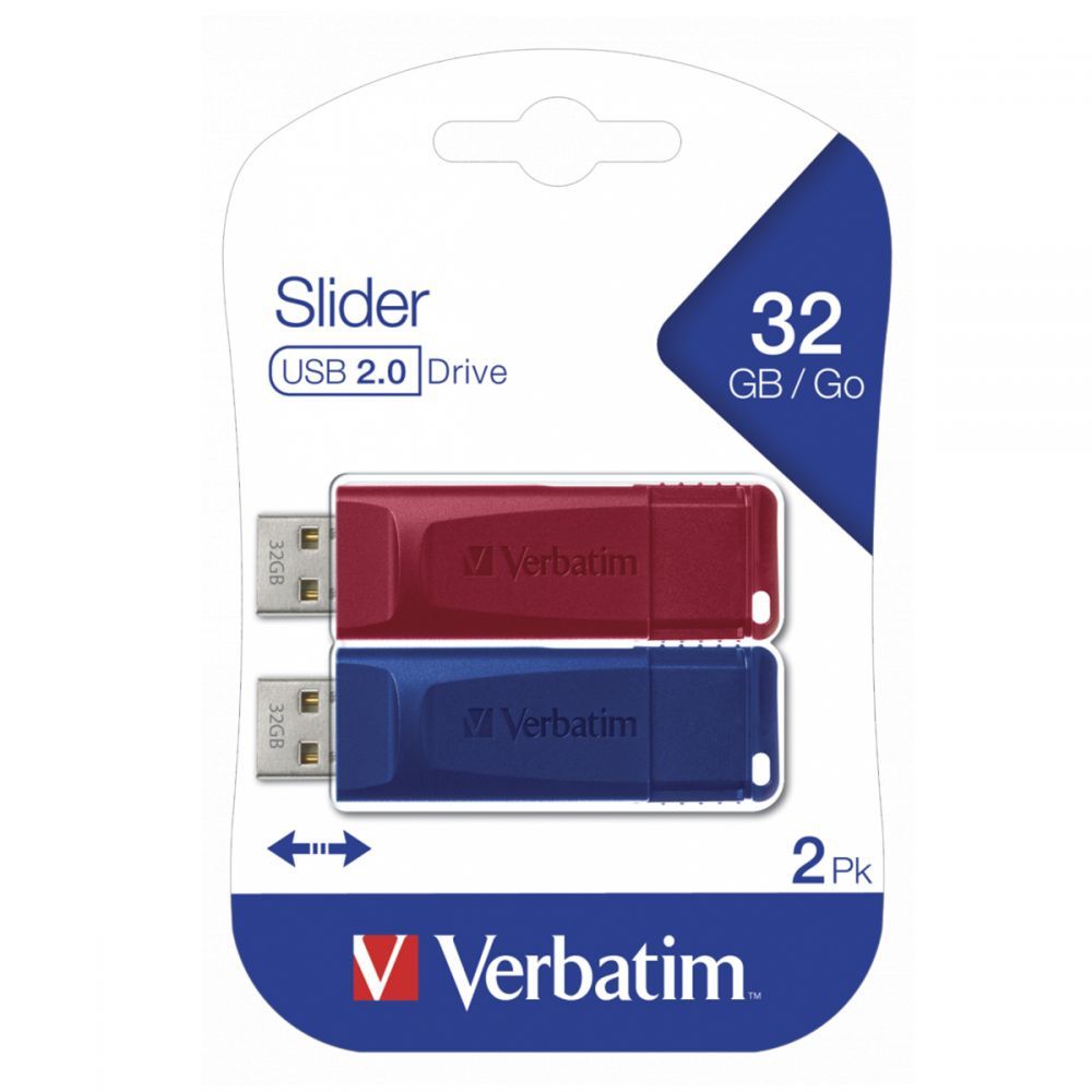 VERBATIM USB DRIVE 2.0 2X32GB VER49327