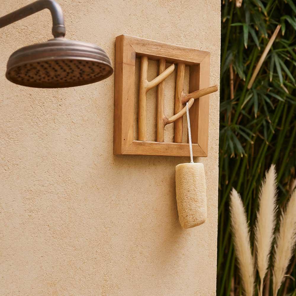 ΚΡΕΜΑΣΤΡΑ ΤΟΙΧΟΥ NEXTDECO TRIBECA ΑΝΑΚΥΚΛΩΜΕΝΟ ΞΥΛΟ TEAK Υ25X11/8X28EK