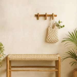 ΚΡΕΜΑΣΤΡΑ ΤΟΙΧΟΥ NEXTDECO TRIBECA ΑΝΑΚΥΚΛΩΜΕΝΟ ΞΥΛΟ TEAK  Υ12X5X35EK