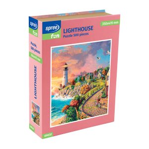 ΠΑΖΛ LIGHTHOUSE 35X47CM 500 ΚΟΜΜΑΤΙΑ ΣΕ ΚΟΥΤΙ "ΒΙΒΛΙΟ"