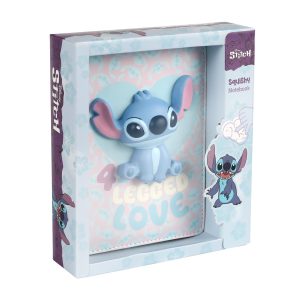 STITCH PASTEL LOVE ΣΗΜΕΙΩΜΑΤΑΡΙΟ SQUISHY 12Χ17 100 ΦΥΛΛΩΝ ΣΕ ΚΟΥΤΙ ΔΩΡΟΥ