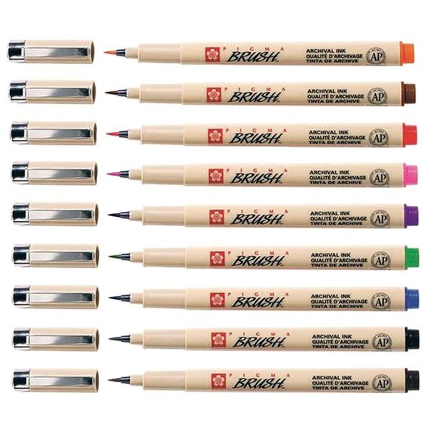 SAKURA PIGMA BRUSH ΣΕΤ 9ΤΕΜ - Image 2