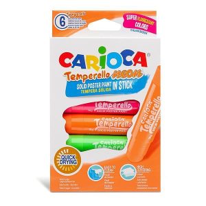 CARIOCA TEMPERELLO NEON ΜΑΡΚΑΔΟΡΟΙ ΖΩΓΡΑΦΙΚΗΣ 6 ΧΡΩΜΑΤΩΝ