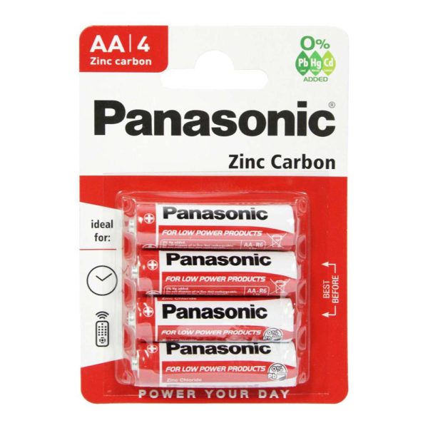 PANASONIC ΜΠΑΤΑΡΙΑ R6 AA ZINC-CARBON (BLISTER)