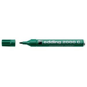 EDDING 2000 ΜΑΡΚΑΔΟΡΟΣ ΑΝΕΞΙΤΗΛΟΣ ΜΕ ΣΤΡΟΓΓΥΛΗ ΜΥΤΗ ΠΡΑΣΙΝΟ