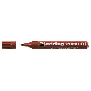 EDDING 2000 ΜΑΡΚΑΔΟΡΟΣ ΑΝΕΞΙΤΗΛΟΣ ΜΕ ΣΤΡΟΓΓΥΛΗ ΜΥΤΗ ΚΑΦΕ