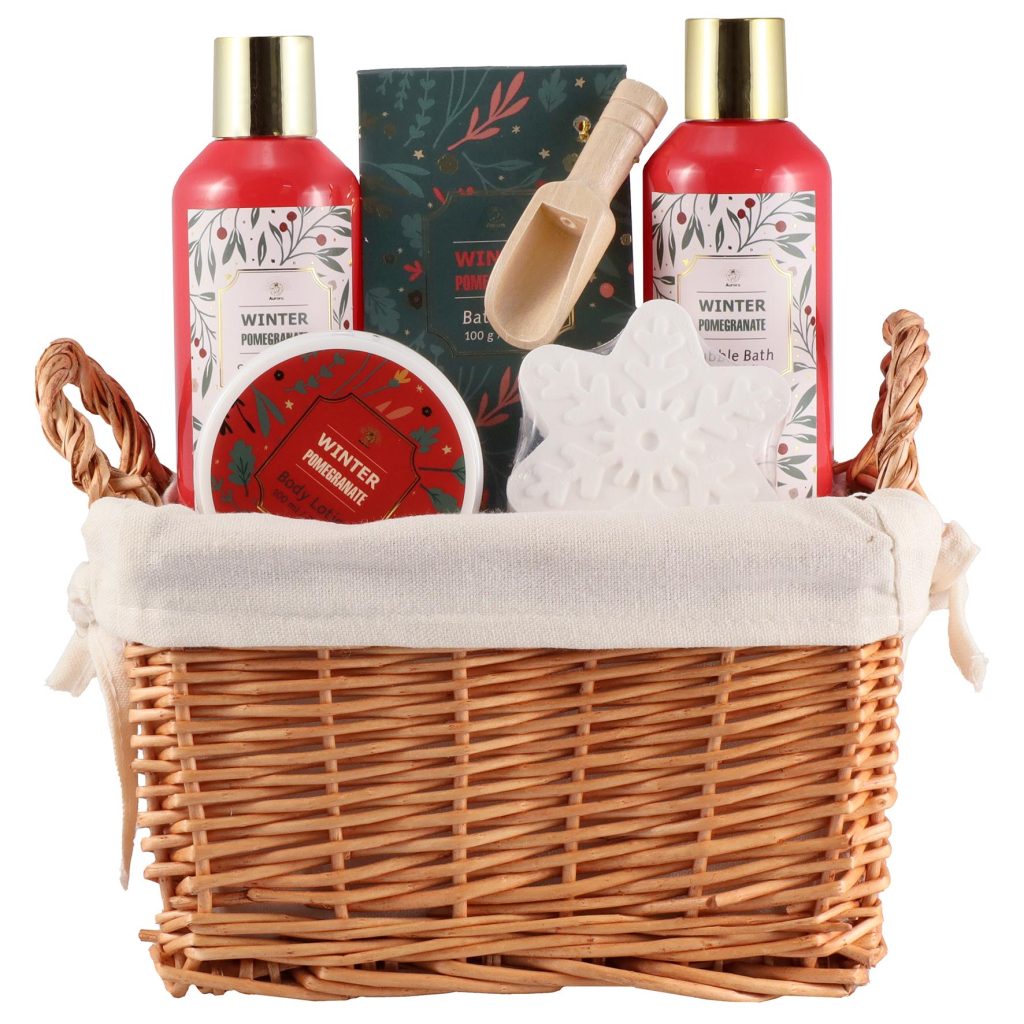 AURORA XMAS ΣΕΤ ΜΕ ΚΑΛΑΘΙ,ΑΦΡΟΛΟΥΤΡΟ,BUBBLE BATH,BODY LOTION,ΑΛΑΤΑ ΜΠΑΝΙΟΥ & ΒΑΤΗ ΒΟΜΒ