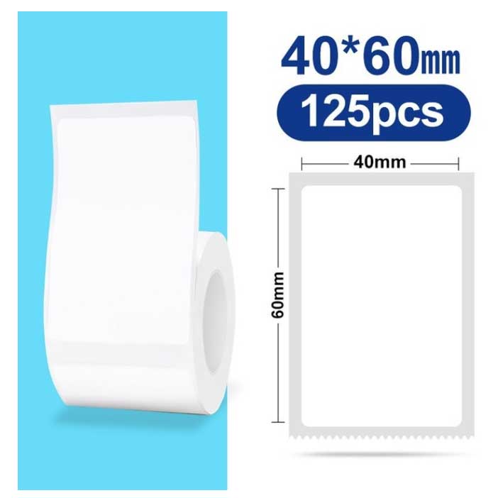 ΕΤΙΚΕΤΕΣ NIIMBOT 40x60MM / 125 ΕΤΙΚΕΤΕΣ ΛΕΥΚΟ